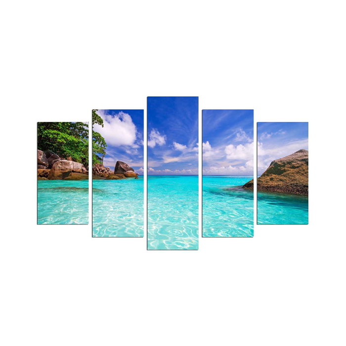 Wallity Set de 5 Piezas de Pintura Decorativa MDF 5MX-78 Multicolor